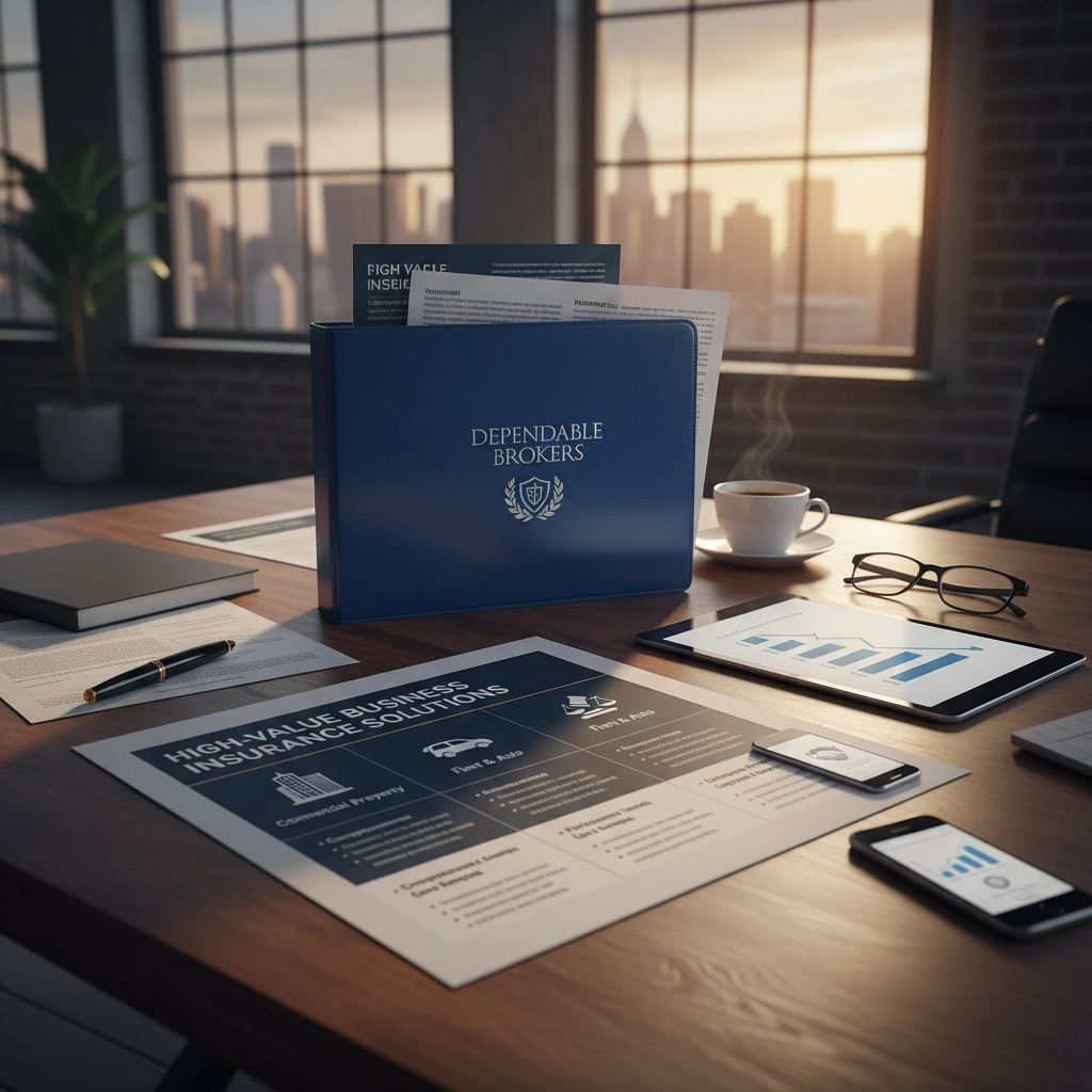 Dependable Brokers : High-Value Business Insurance Sales Sheet