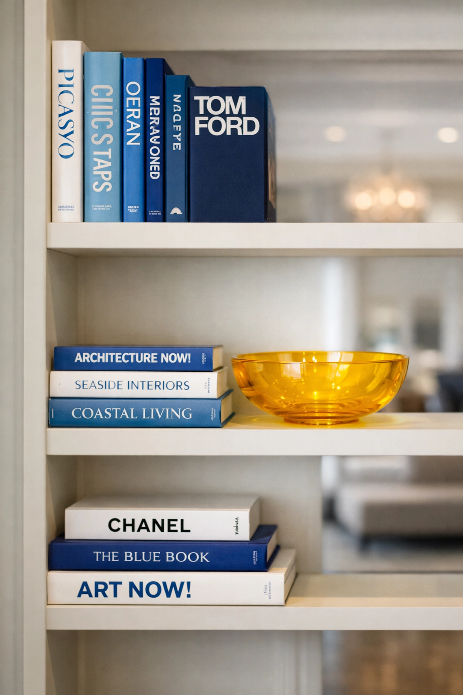 Detailed dusting and house cleaning in Westborough for a perfectly organized designer bookshelf.