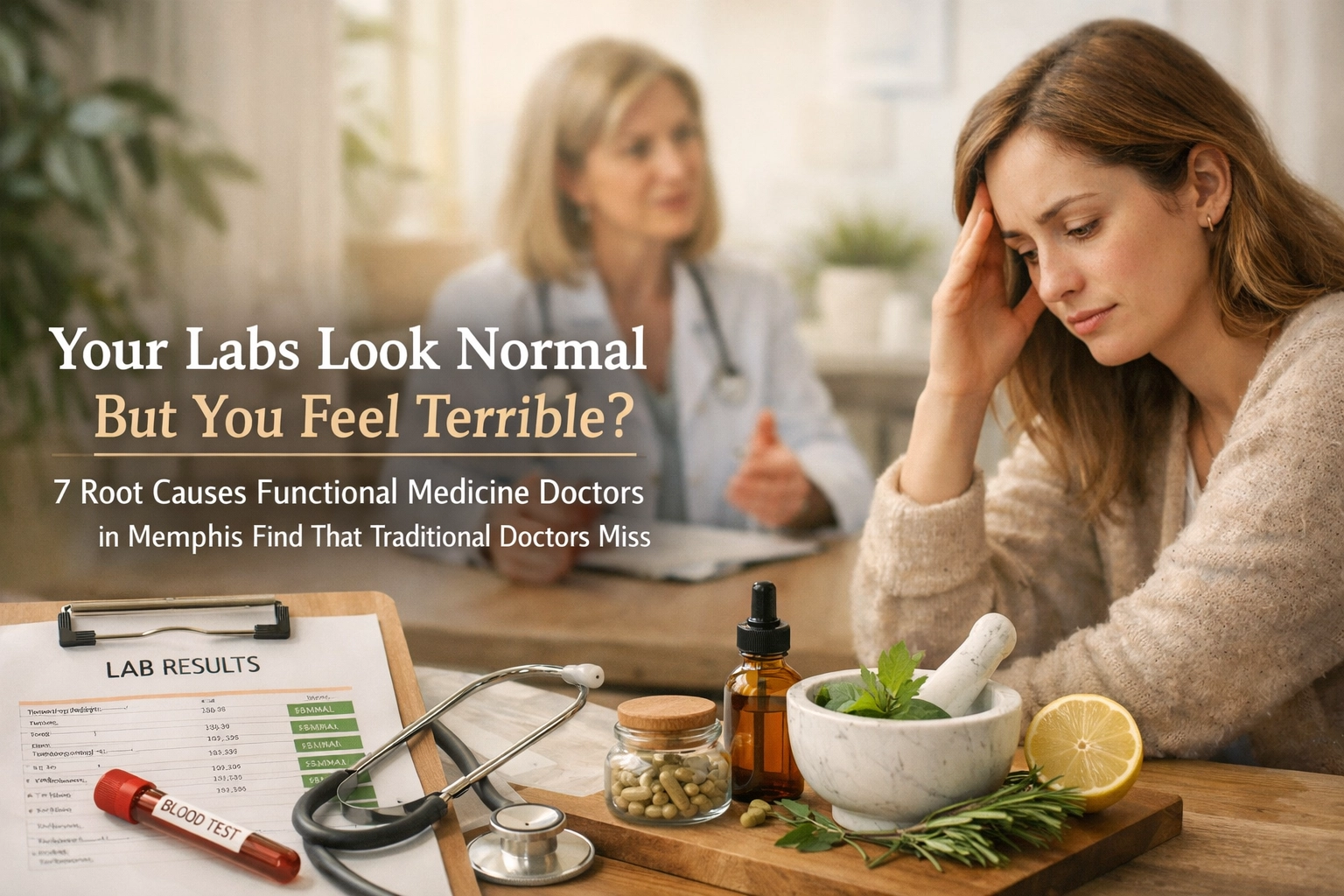 Your Labs Look Normal But You Feel Terrible? 7 Root Causes Functional Medicine Doctors in Memphis Find That Traditional Doctors Miss