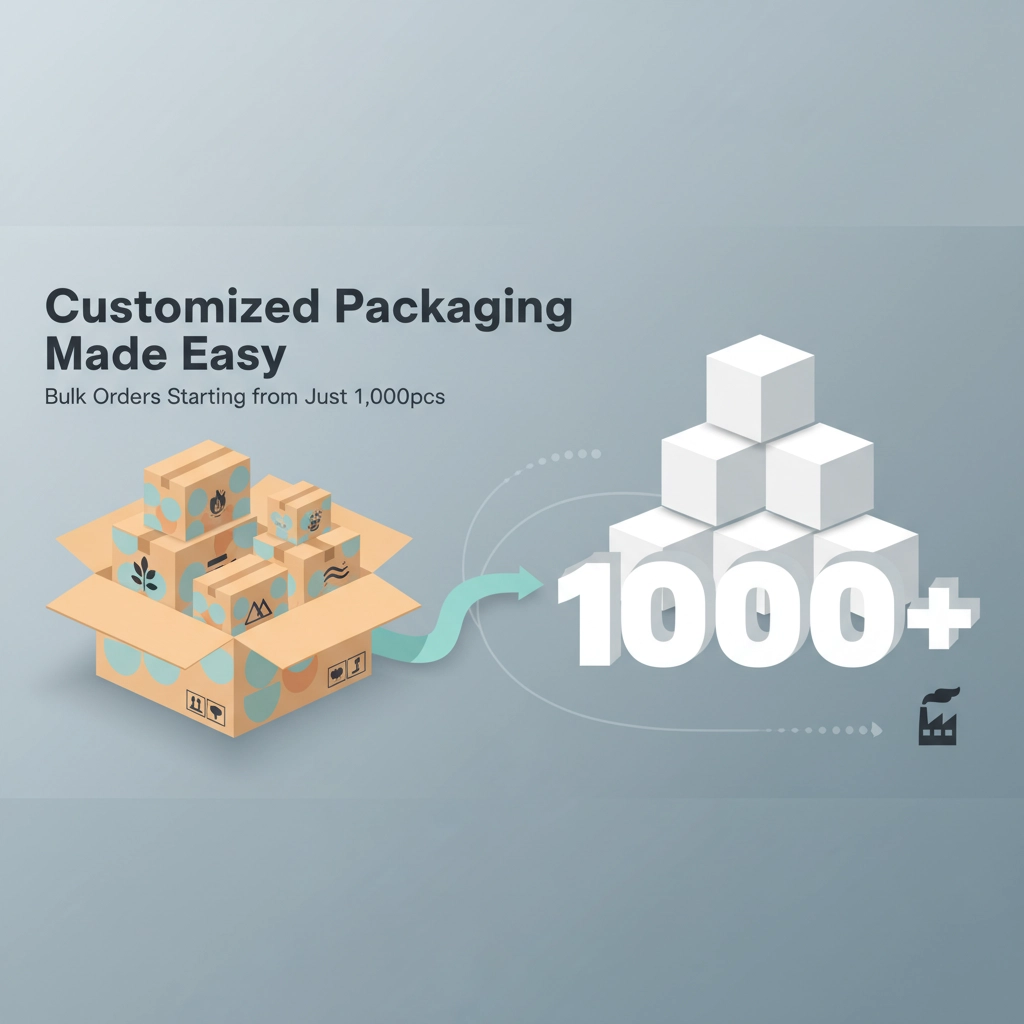 Customized Packaging Made Easy: Bulk Orders Starting from Just 1,000pcs