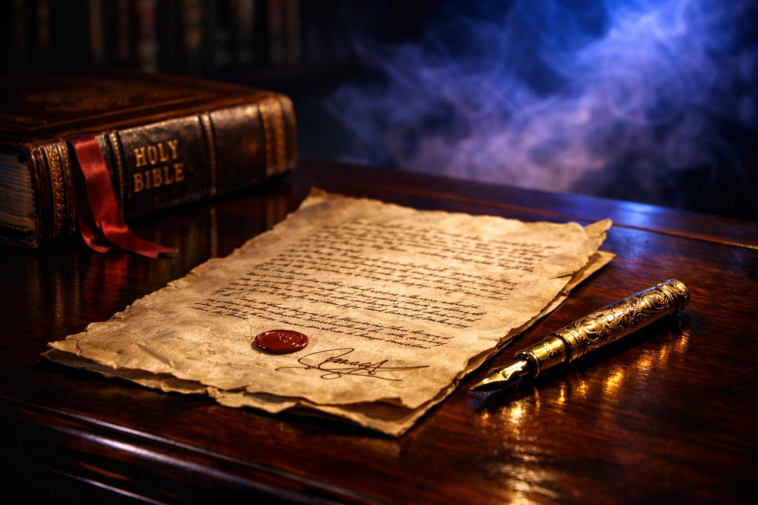 Handcrafted private birth records and a family Bible showcasing alternatives to state documentation.