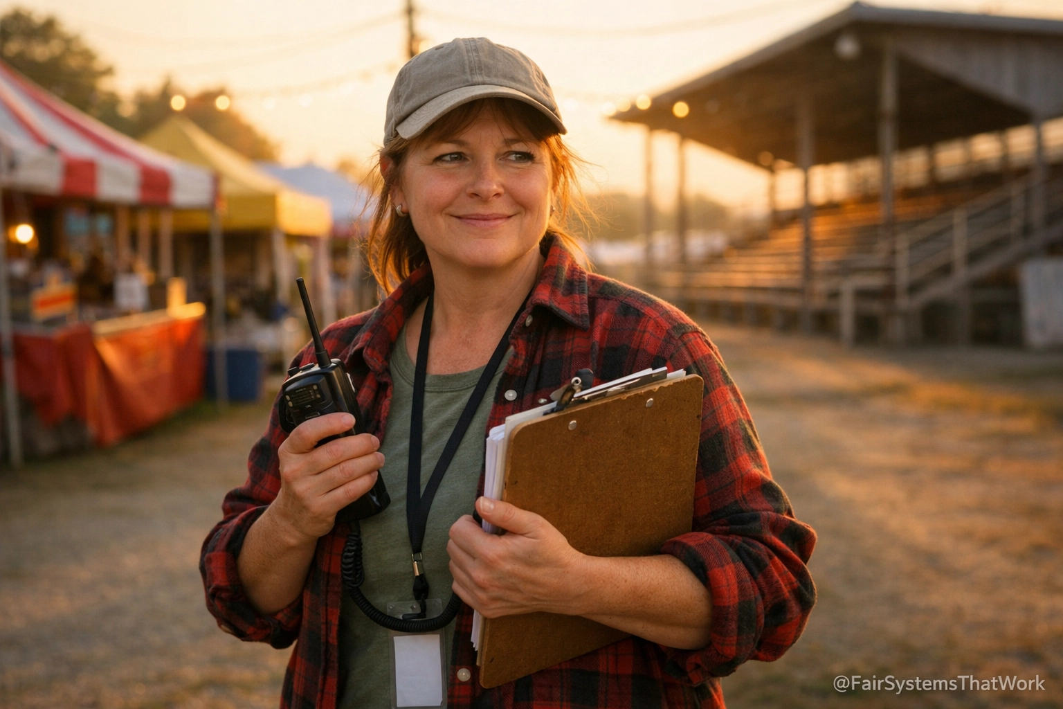 [IMAGE_2] A Fair Systems That Work team member presenting operational sustainability and governance.