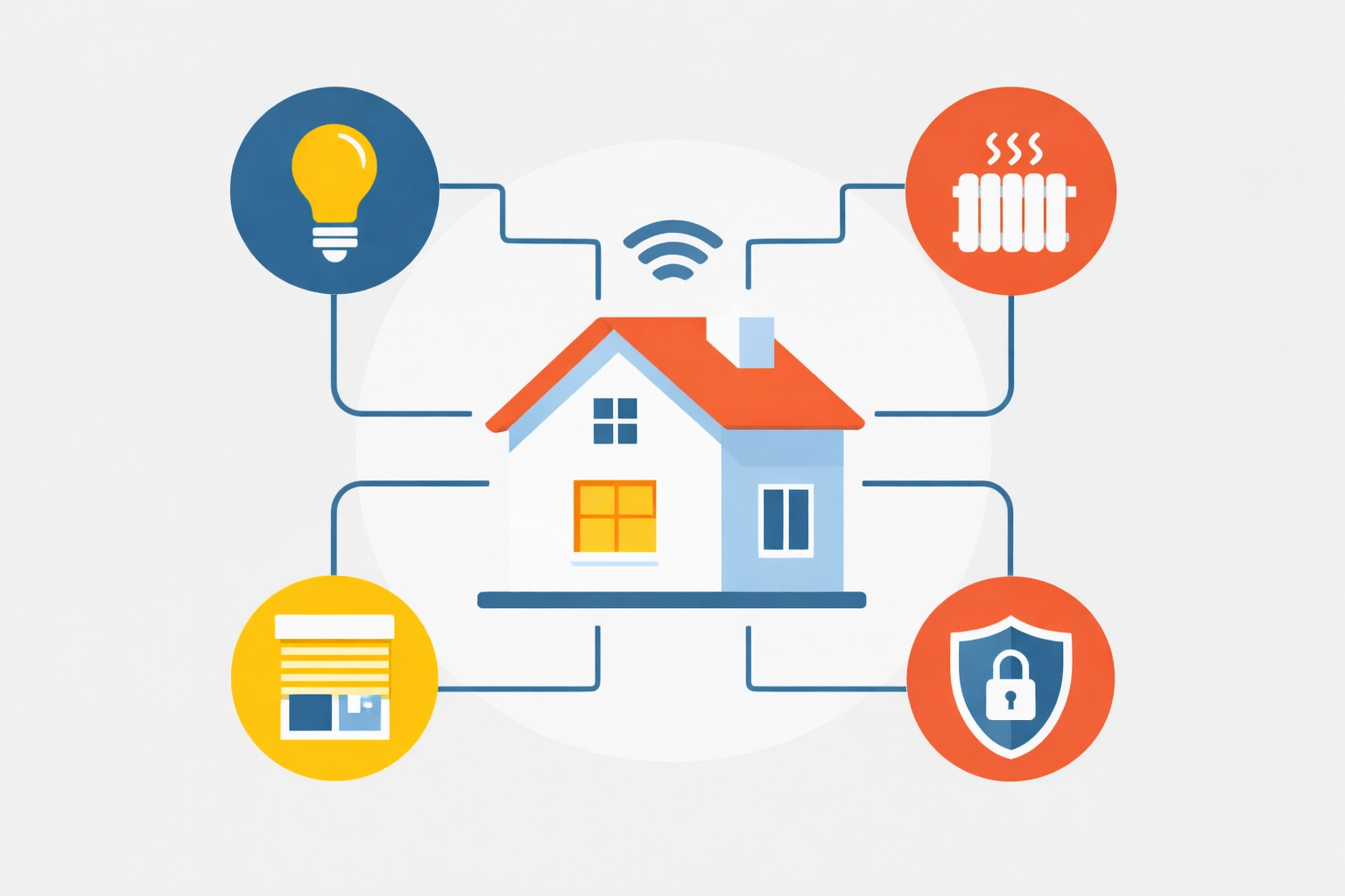 Professionell installiertes Smart Home System in modernem Wiener Wohnzimmer