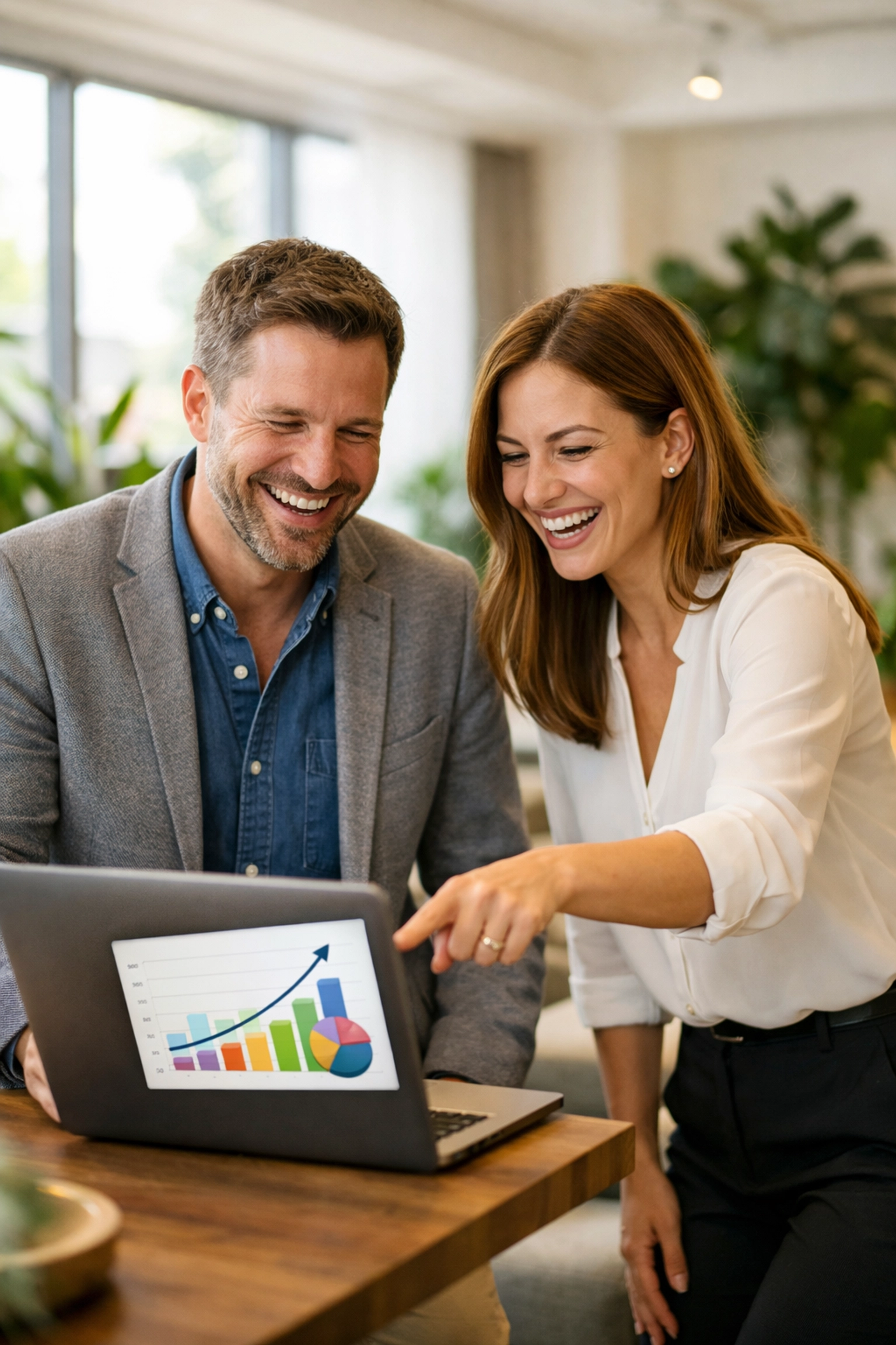 IT professionals reviewing ServiceNow ROI metrics in a collaborative, human-centered modern office.