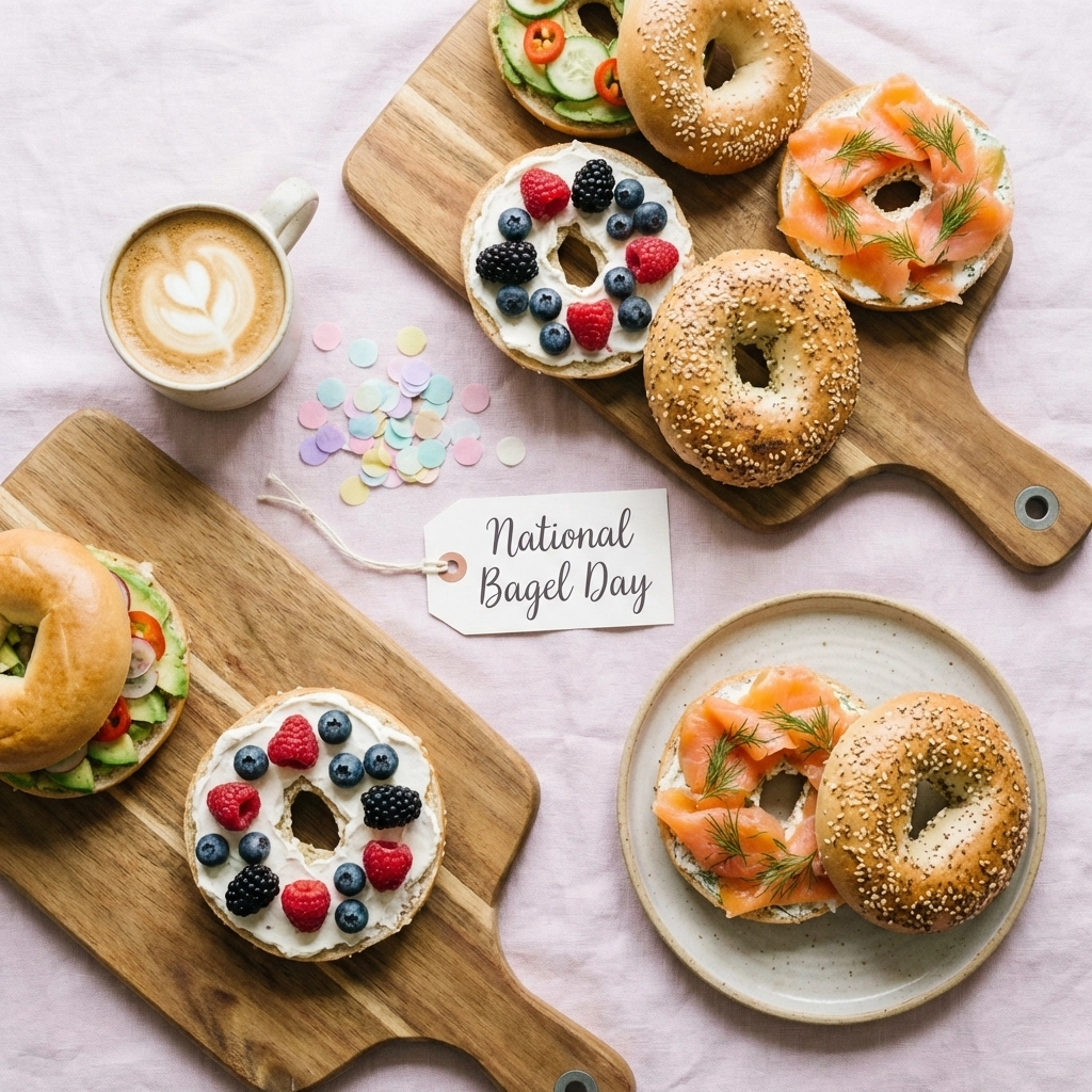 Cheerful breakfast celebration