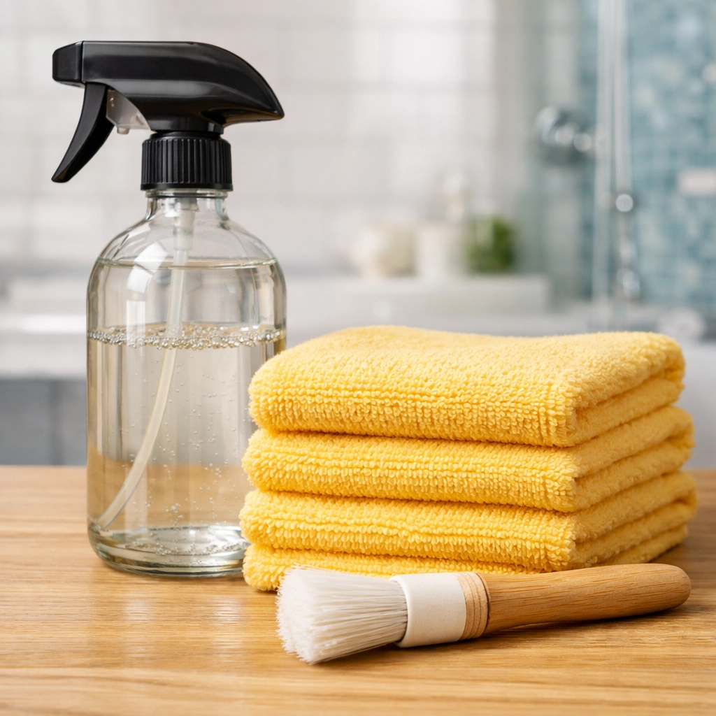 Eco-friendly supplies used for high-end residential cleaning Massachusetts in luxury Dover estates.