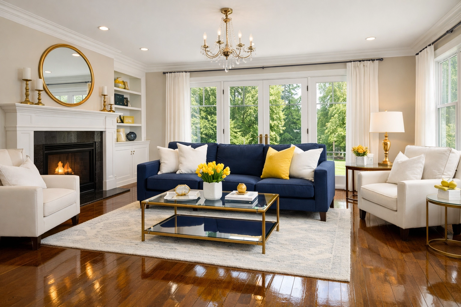 A pristine Shrewsbury home interior after a professional eco-friendly house cleaning.