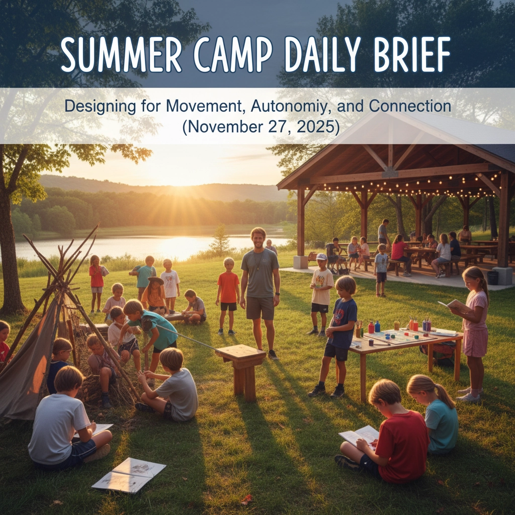 Summer Camp Daily Brief: Designing for Movement, Autonomy, and Connection (November 27, 2025)