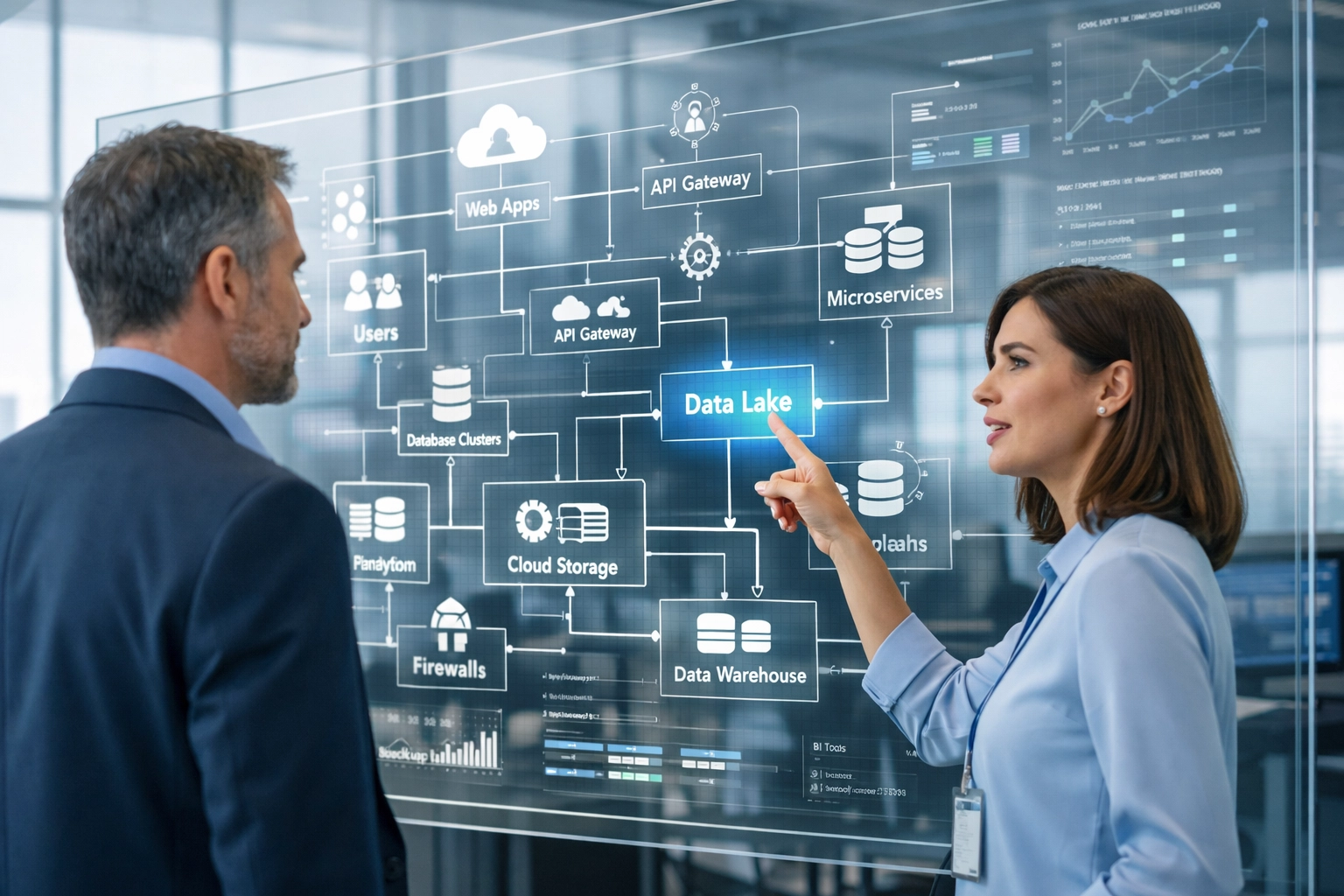 ServiceNow consulting services experts reviewing ITOM and ITAM maps for infrastructure health.