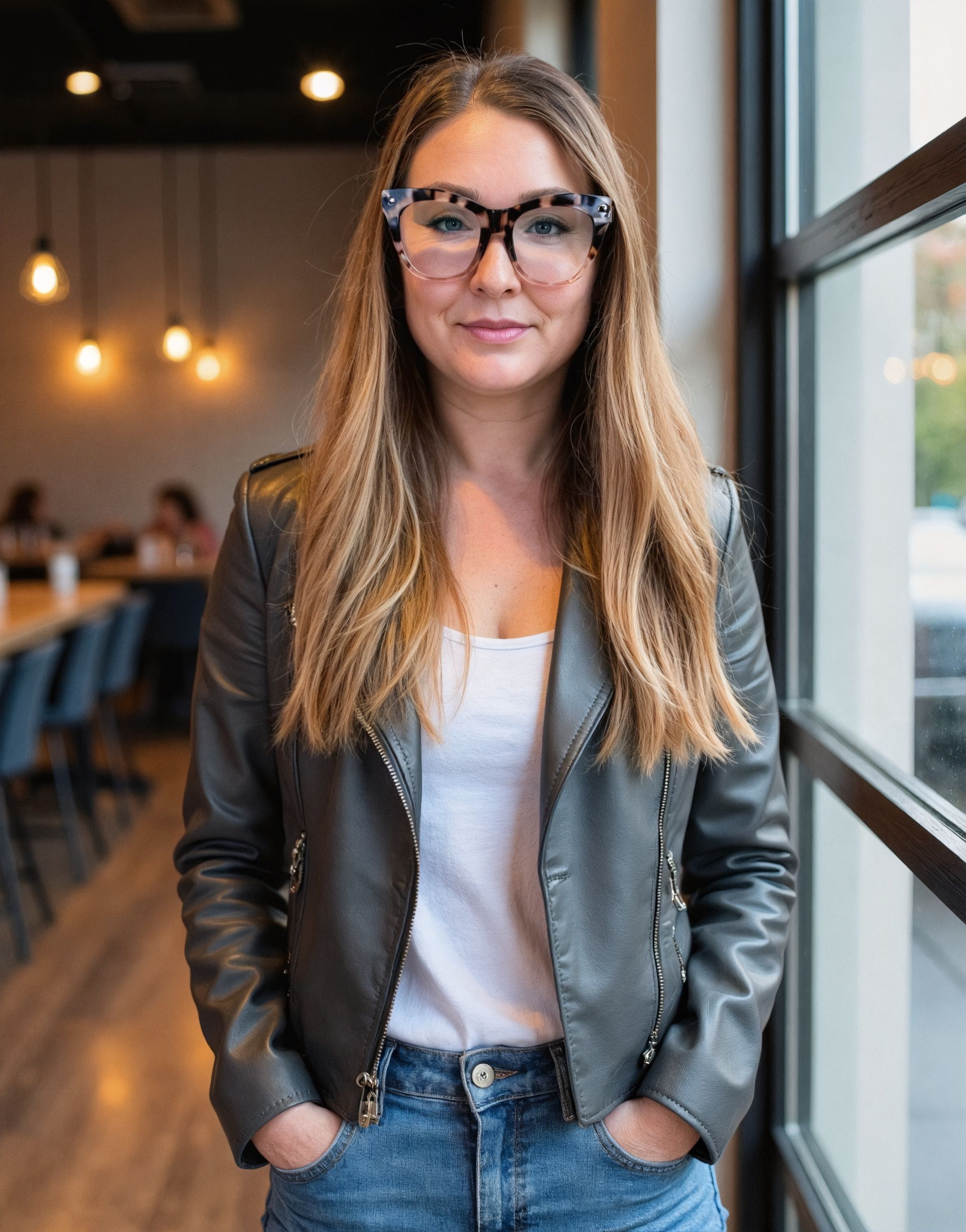 Confident Woman Entrepreneur in Modern Workspace