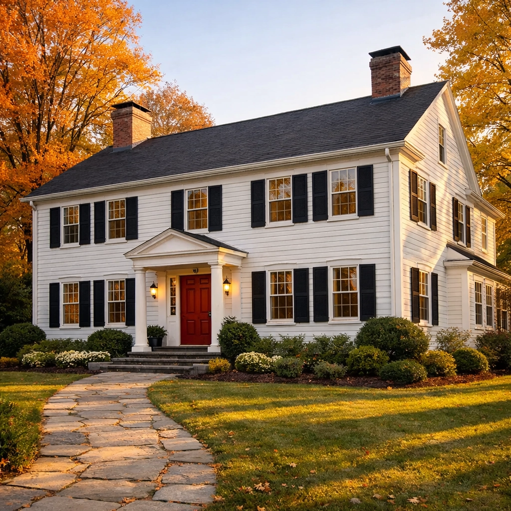 Classic New England colonial estate property in Connecticut ready for probate sale Classic New England colonial estate property in Connecticut ready for probate sale