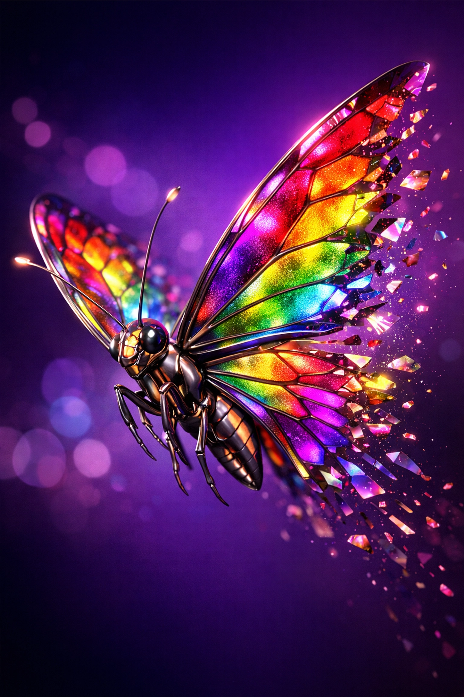 Rainbow butterfly symbolizing transformation and queer identity at Eurovision 2013 Malmö
