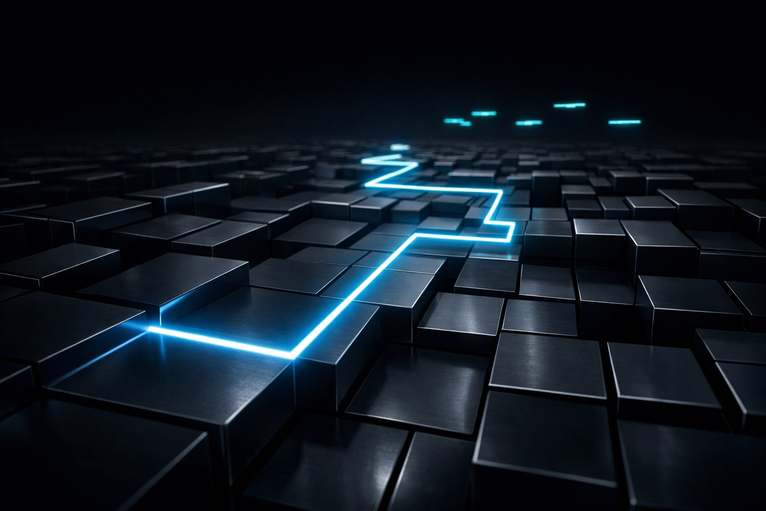 Digital grid illustrating automated keyboard focus tracking and logical navigation for accessibility.