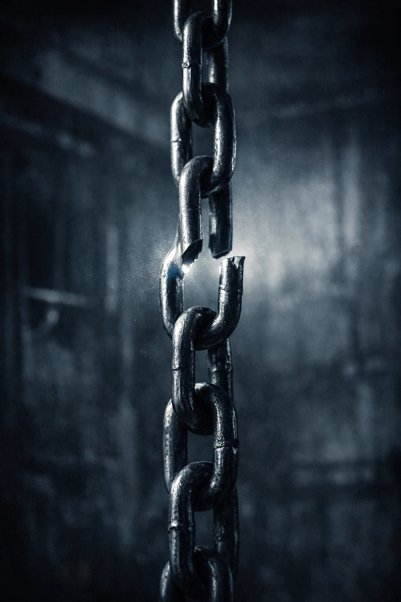 Broken chain symbolizing worker autonomy and freedom from restrictive safety programs