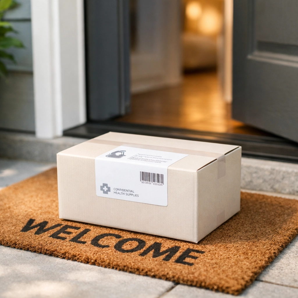 Weight loss medication package delivered to doorstep in Louisiana with discreet shipping