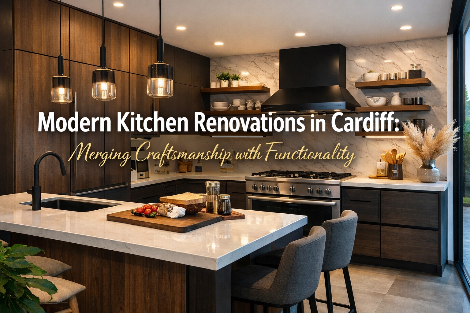 [HERO] Modern Kitchen Renovations in Cardiff: Merging Craftsmanship with Functionality