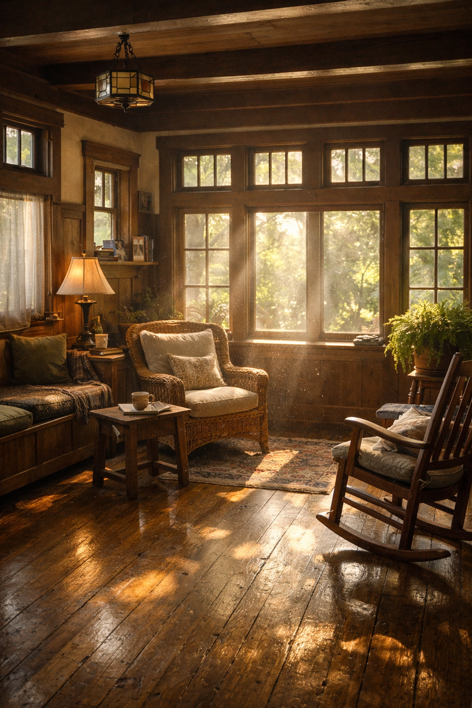 Real photo suggestion: a quiet, lived-in room in a local home (sunroom or living room) before sorting starts—natural light, everyday clutter, nothing staged.