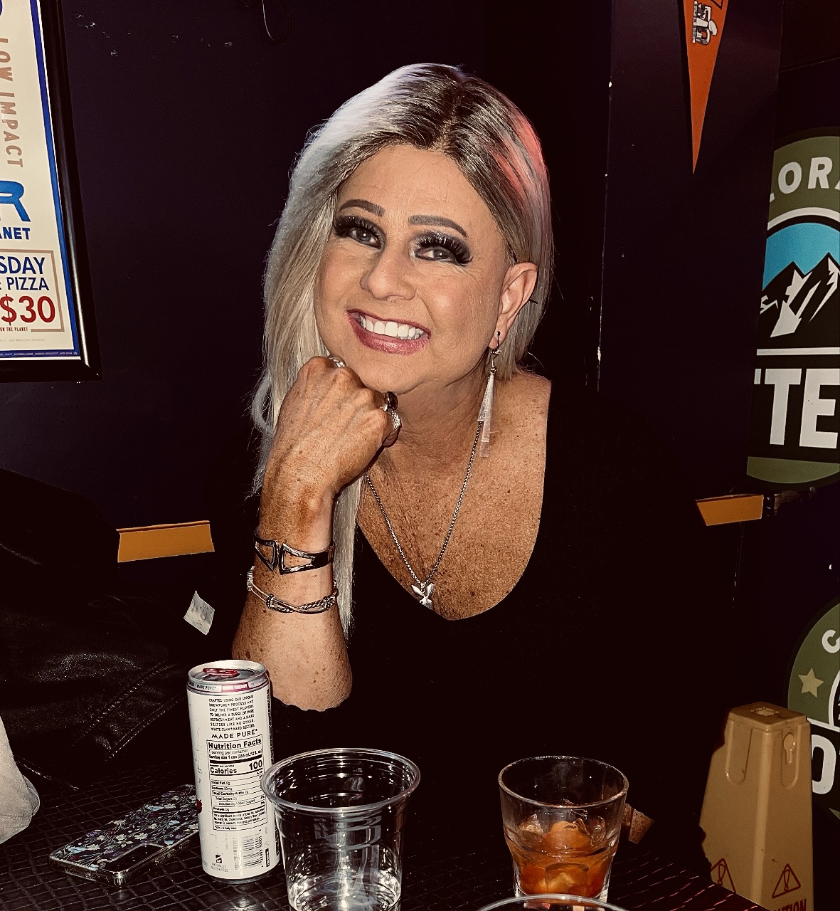 Maddie at a social gathering