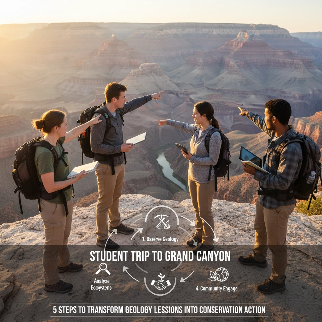 Student Trip to Grand Canyon: 5 Steps to Transform Geology Lessons into Conservation Action