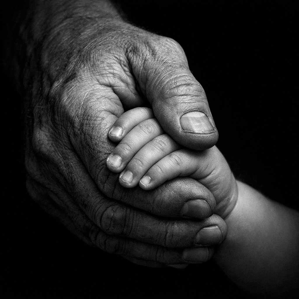 Adult and child hands joined to represent legacy and special needs planning in Maryland.