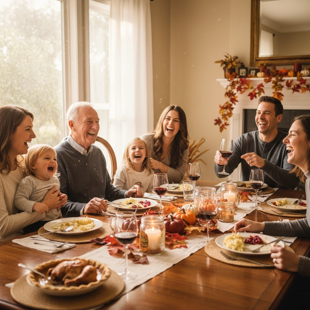 A family smiling in front of a modern house, symbolizing creating lasting memories in a home.