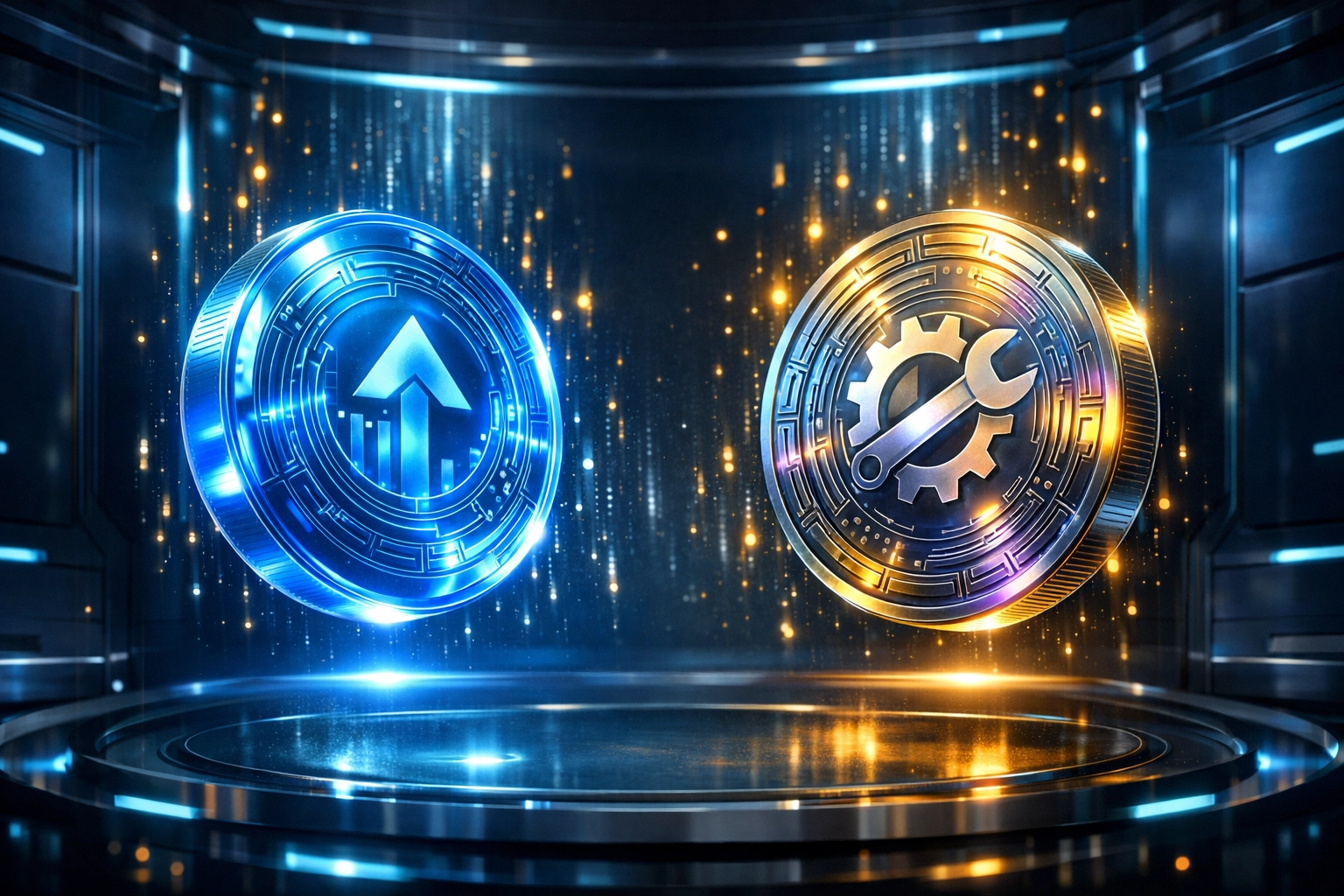 Stable LUSD and $LARE tokens in a secure digital vault for low-fee Web3 merchant transactions.