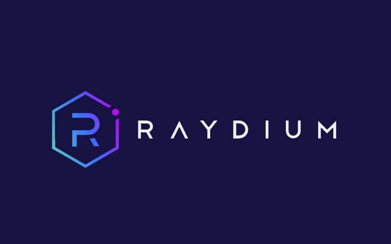 Raydium logo The image displays the Raydium logo, a decentralized exchange (DEX) on the Solana blockchain, which Larecoin integrates with to provide fast, low-cost swaps, liquidity pools, and cross-chain bridging within its payments and ecosystem infrastructure.