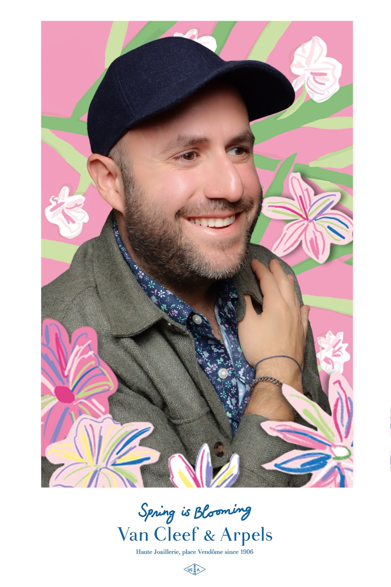 Van Cleef & Arpels Spring-Themed Photo Booth Capture