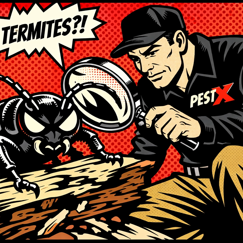 Local Jasper AL exterminator inspecting wood-boring beetles to protect Walker County homes from damage.