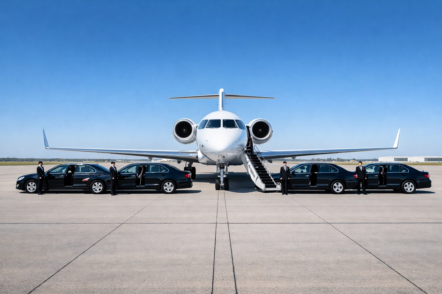 Private jet and executive car service logistics for seamless high-stakes corporate travel.