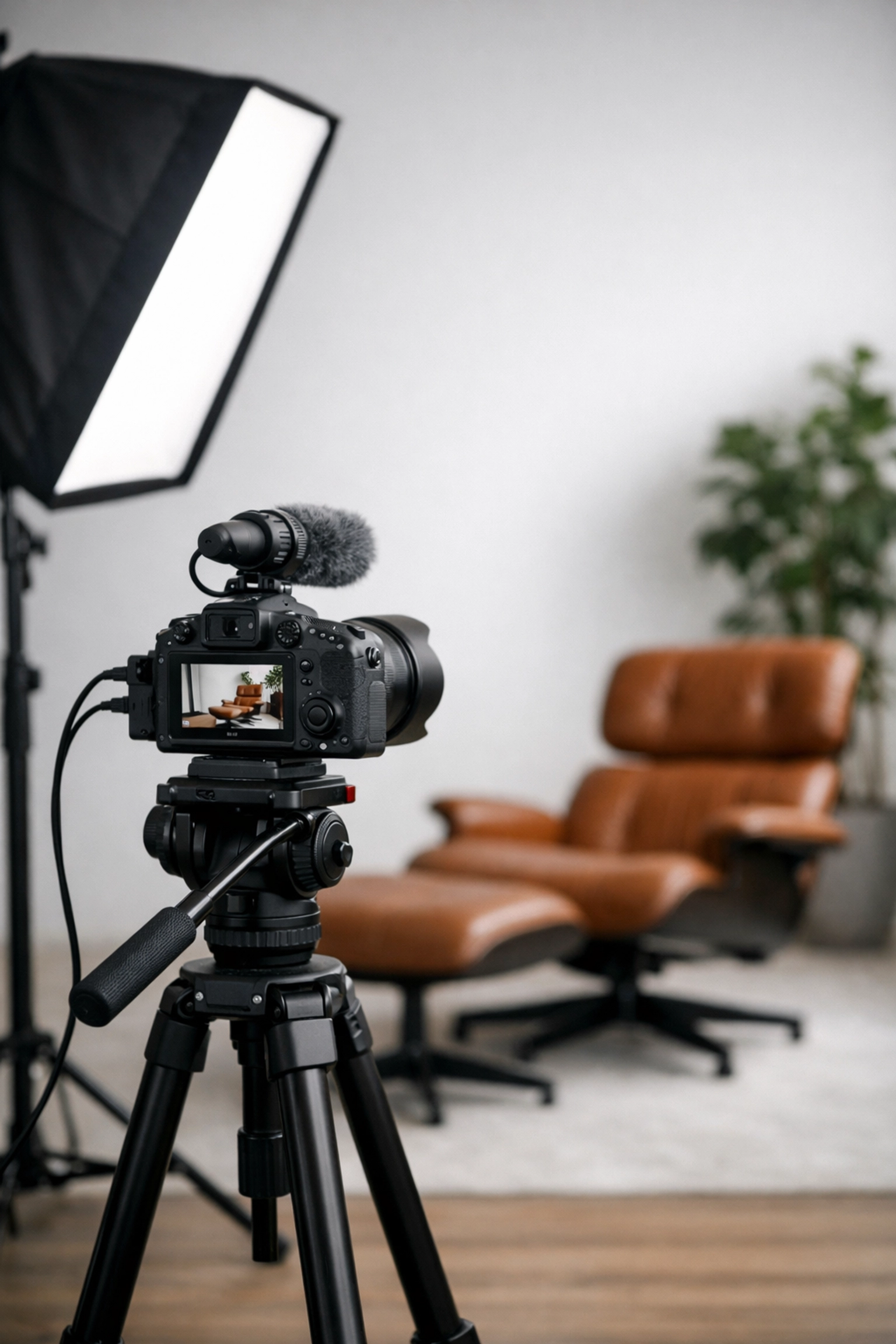 Professional video production setup for building scalable content systems and marketing automation.