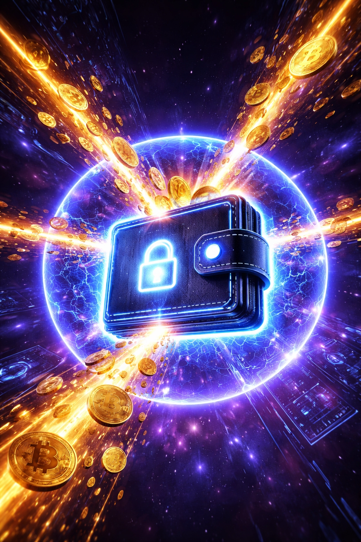 Secure self-custody crypto wallet receiving direct payments, illustrating Web3 payment solution security benefits