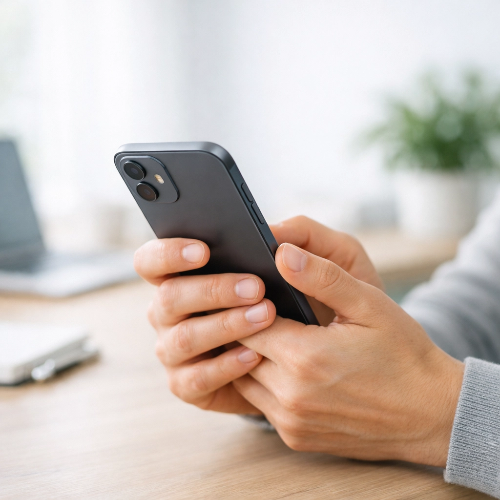 Person using a smartphone to apply for fast approval loans in Canada.