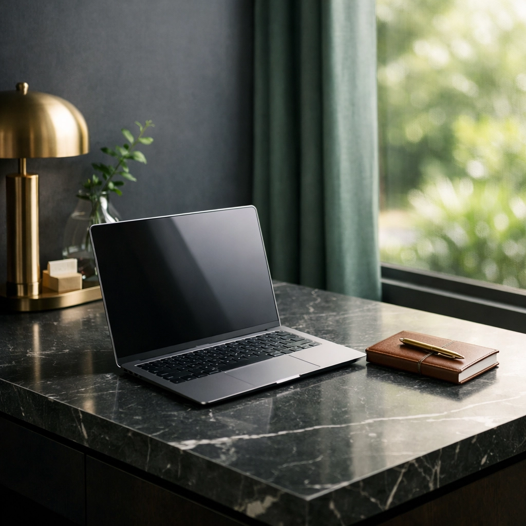 Modern hotel back-office workspace using predictive hospitality to improve operational efficiency.