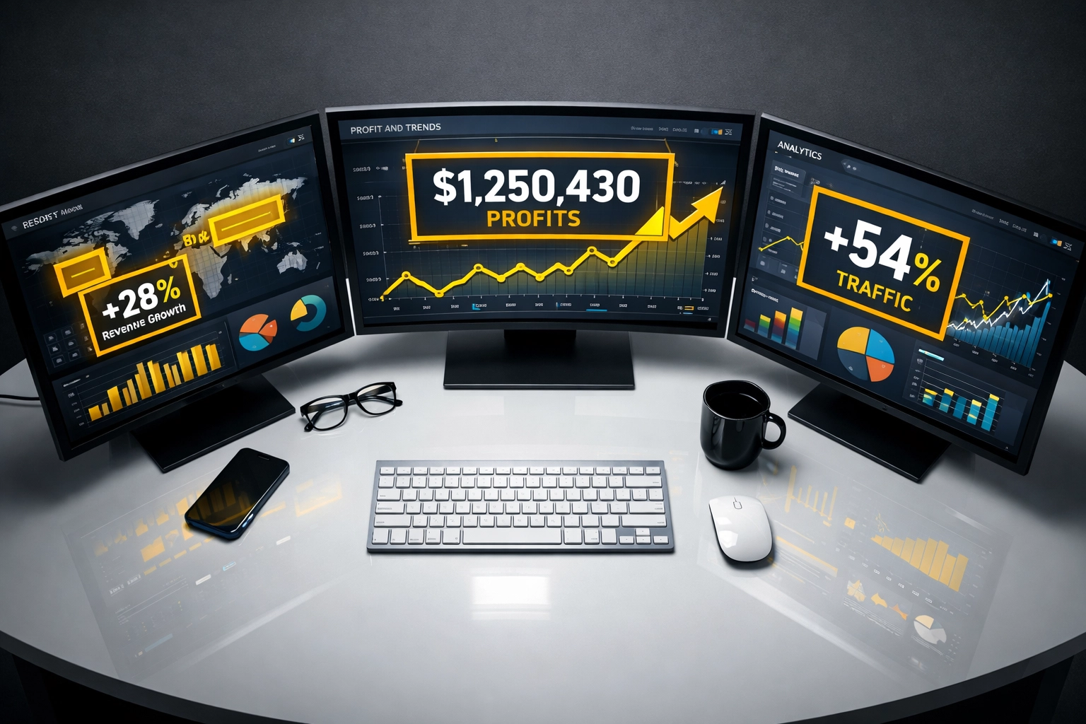 Amazon analytics dashboard displaying profit margins, data tools, and account management metrics for sellers