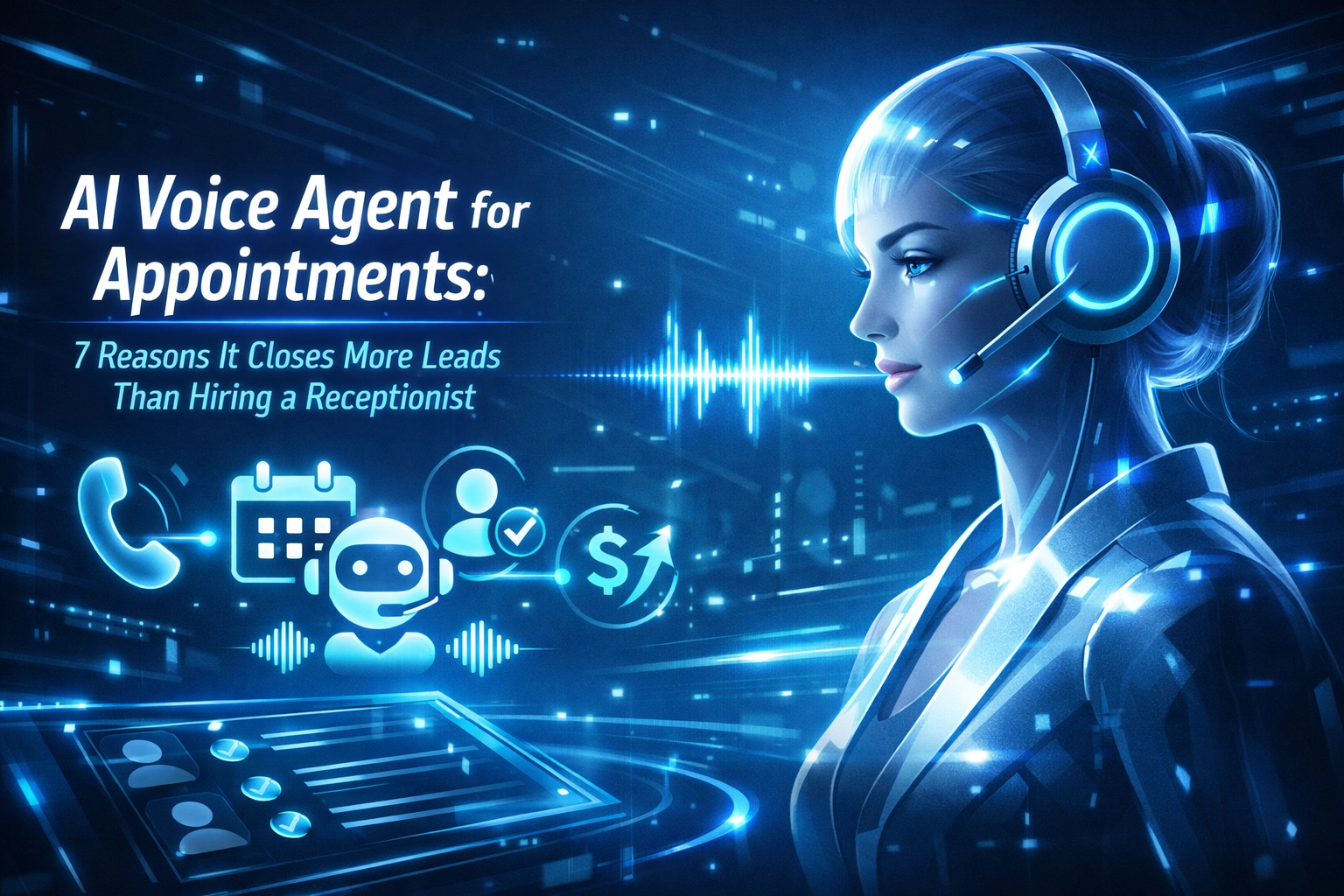 [HERO] AI Voice Agent for Appointments: 7 Reasons It Closes More Leads Than Hiring a Receptionist