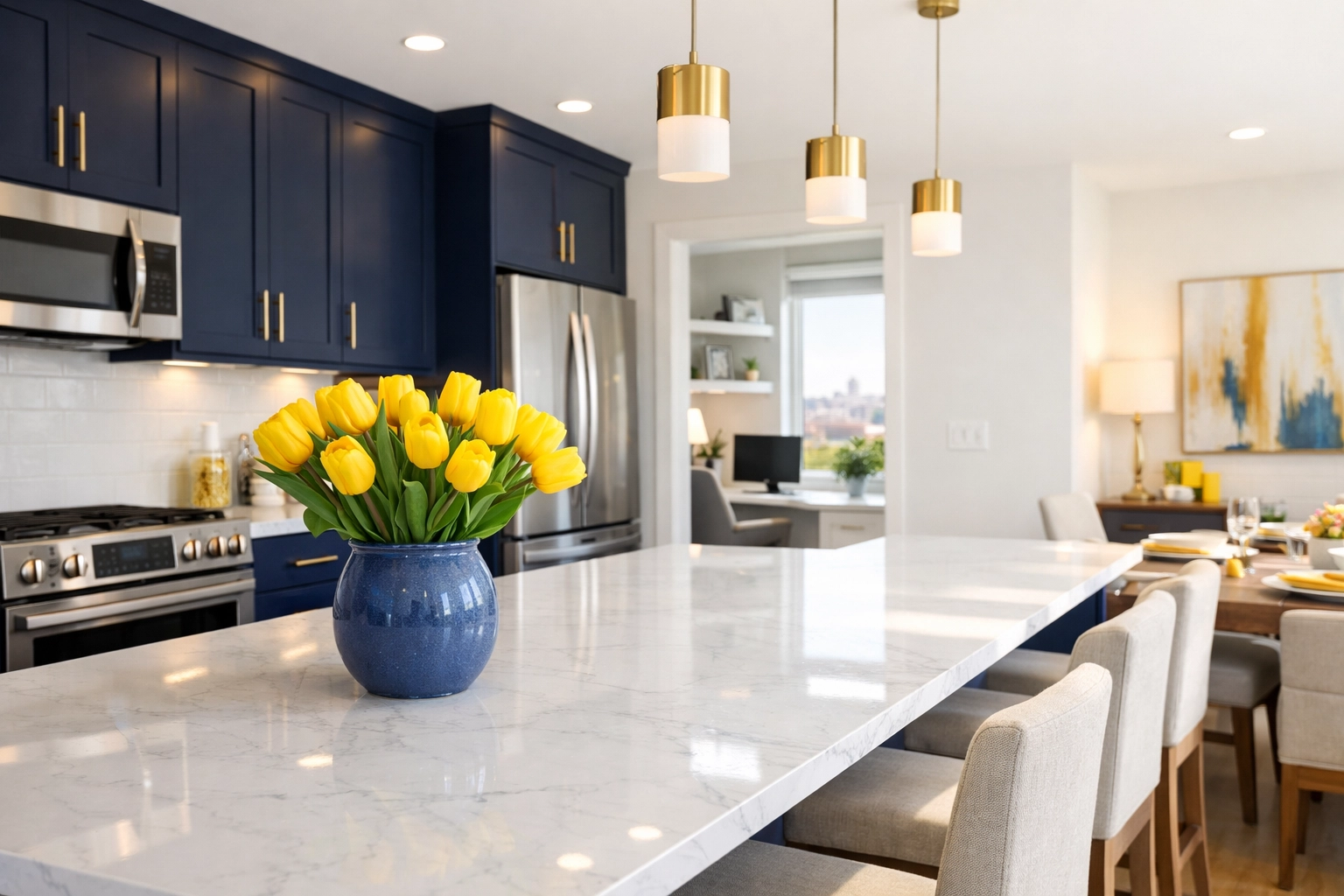 Move-in ready luxury kitchen in Worcester illustrating thorough move-out cleaning Worcester services.