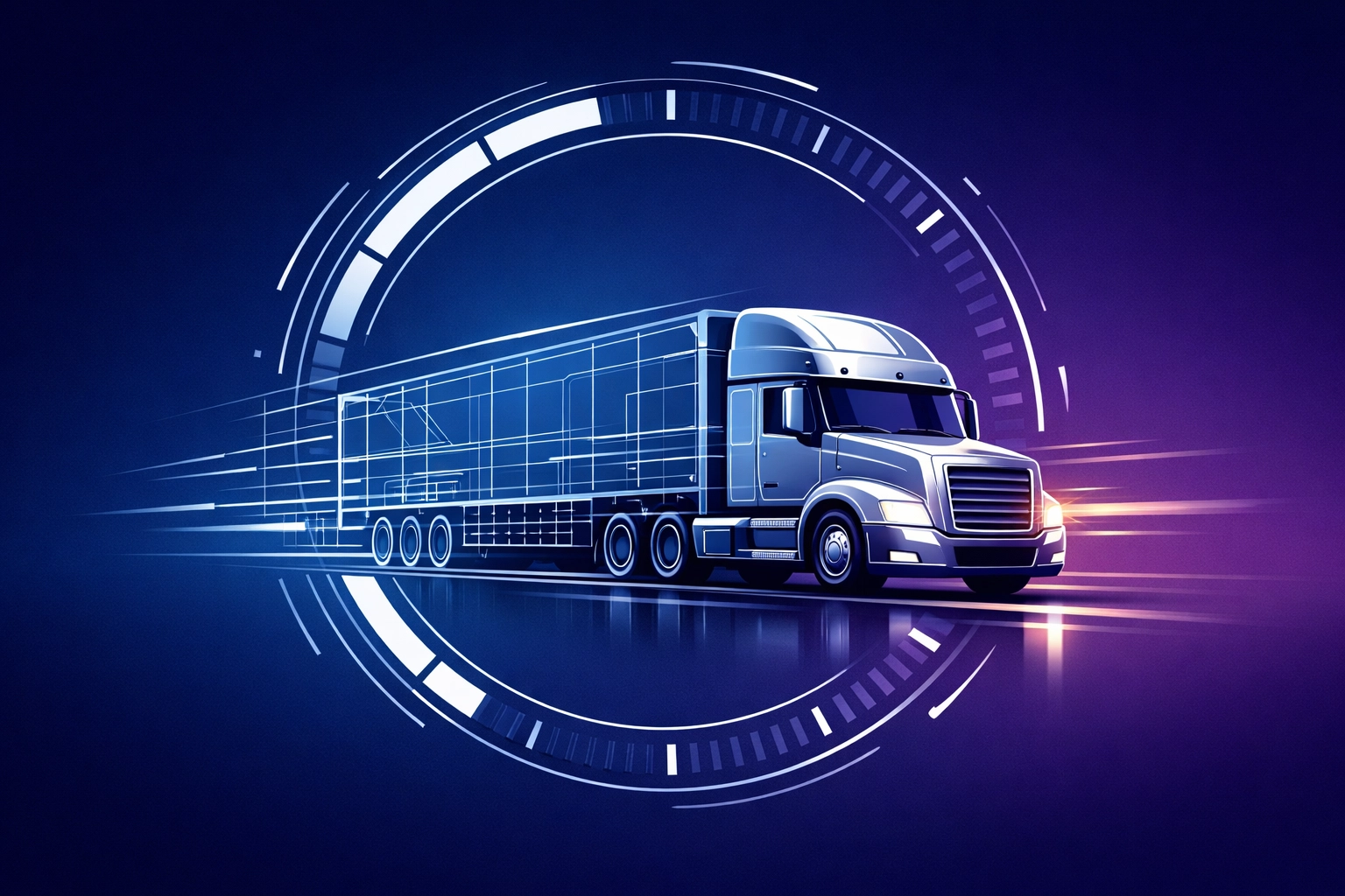 Illustration of a streamlined onboarding process for new HGV driver jobs with a logistics recruitment agency.