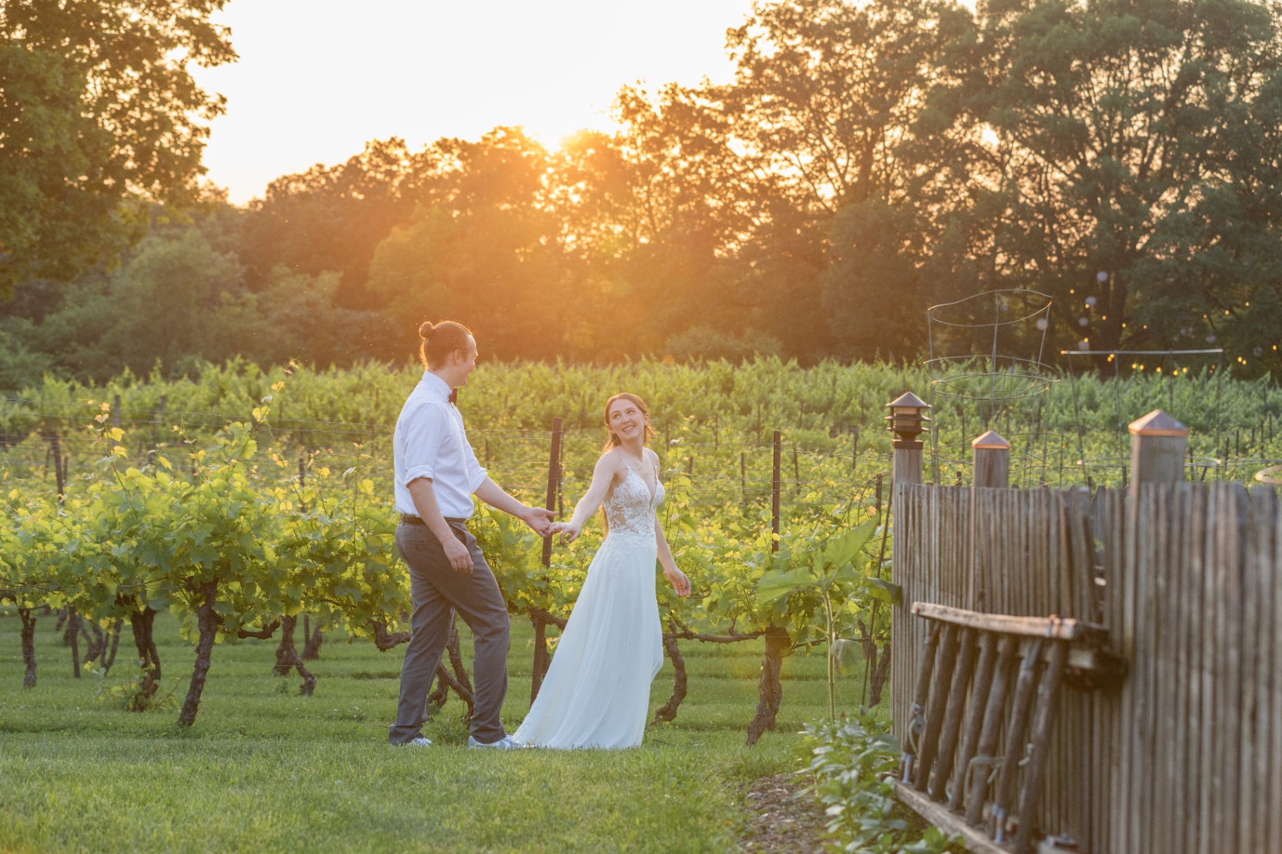 Tresa and Michael at their Monterre Vineyards wedding