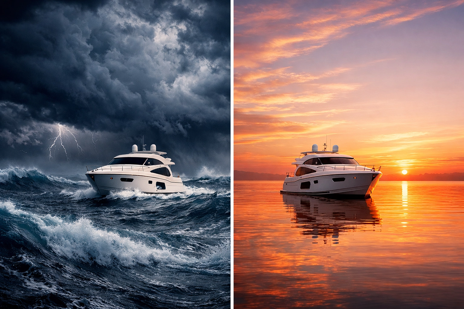 Portfolio stability visualization showing resilience through changing market conditions and cycles