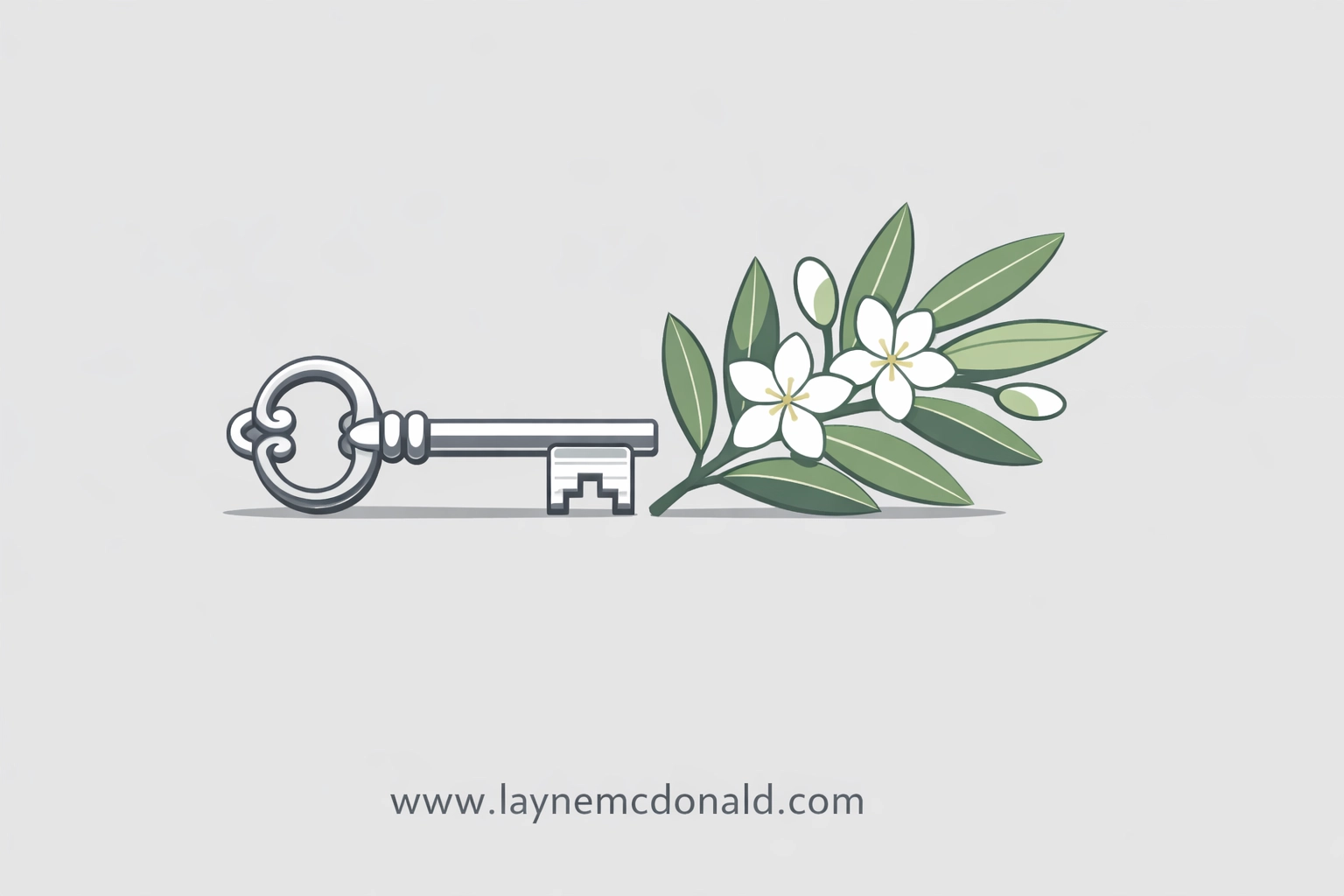 A key and olive branch, showing the release of debt and peace through faith-integrated leadership.