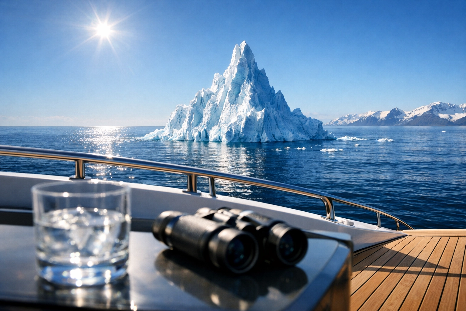 Observability iceberg tip above water representing business KPIs and successful user journeys.