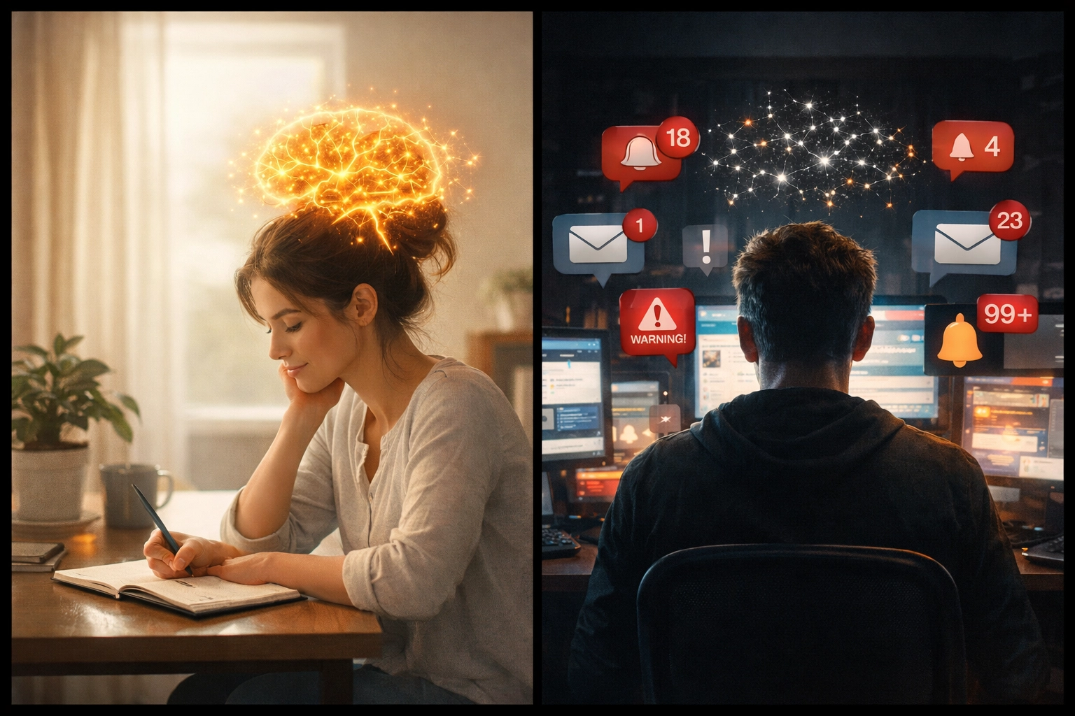 Comparison of active writing with strong brain connectivity versus passive AI use with fragmented neural connections