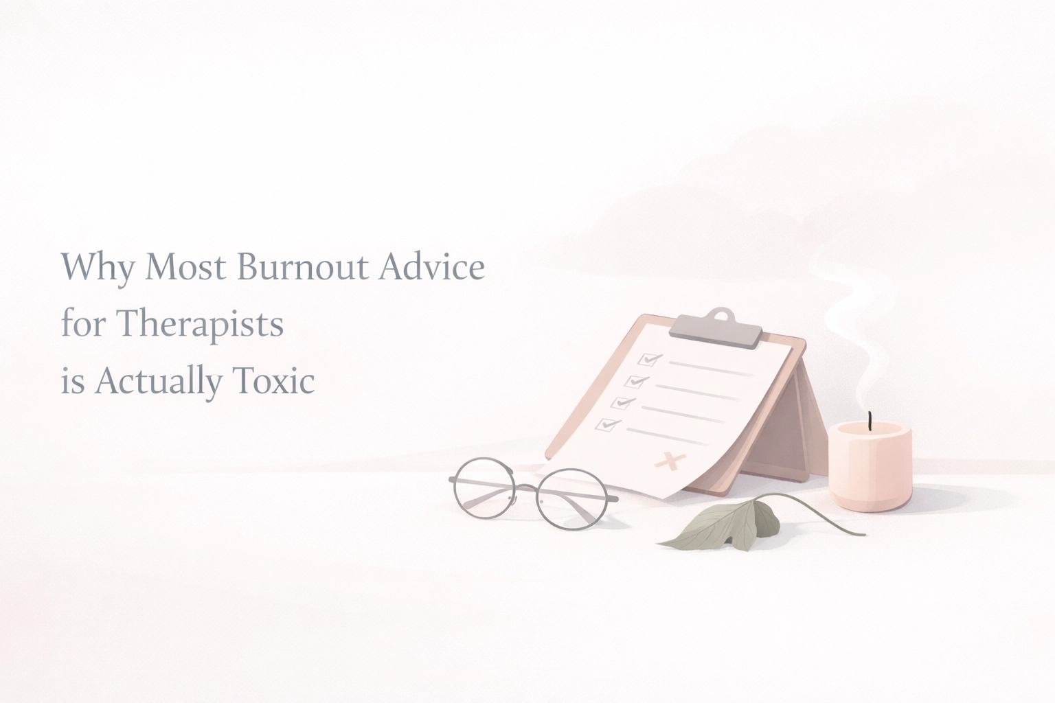 [HERO] Why Most Burnout Advice for Therapists is Actually Toxic