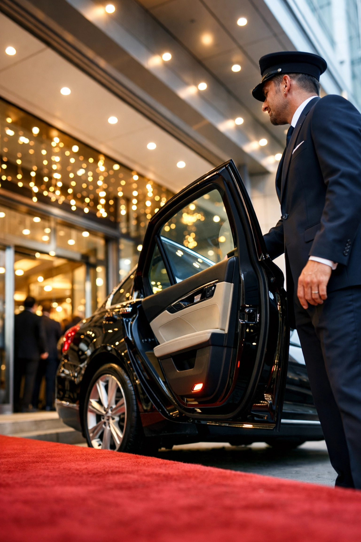 Professional chauffeur service and luxury corporate transport for elite Super Bowl event logistics.