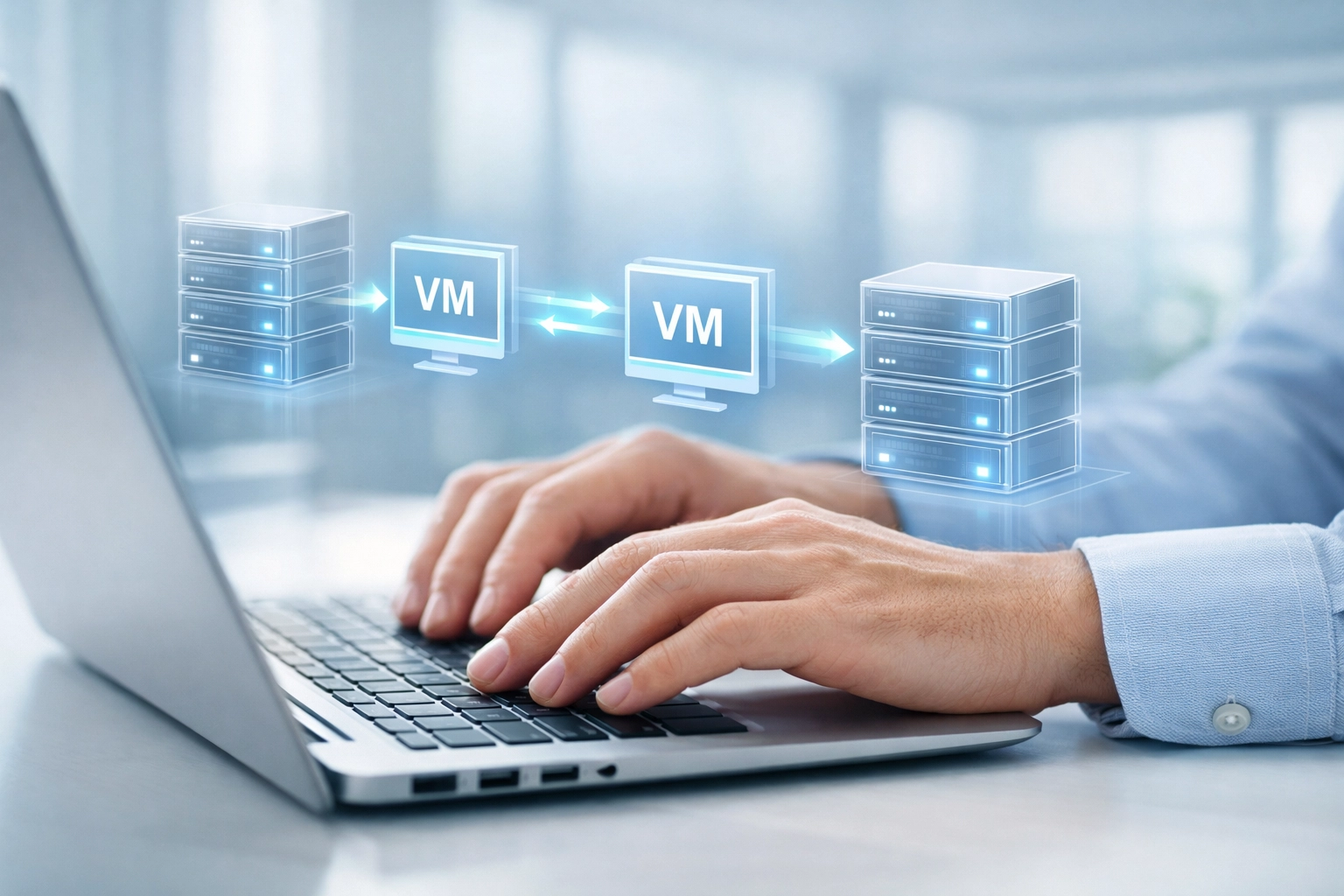 Seamless business operations during virtual machine migration with zero downtime