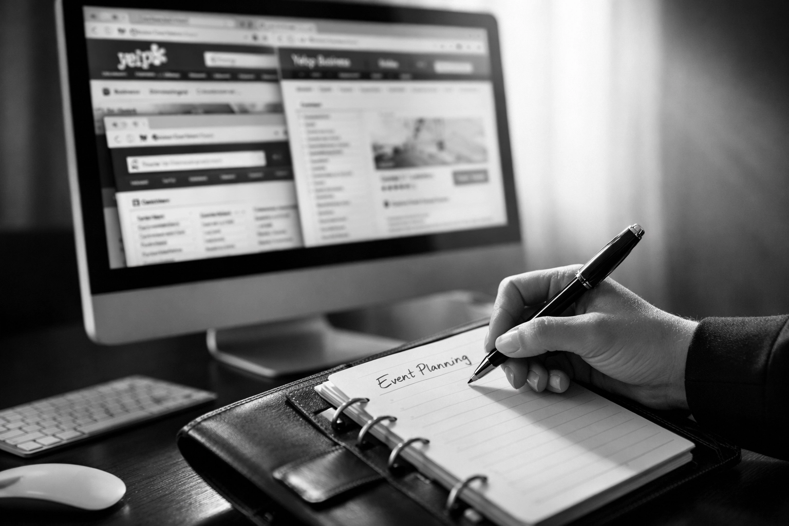 Event planner managing business directory listings and local citations