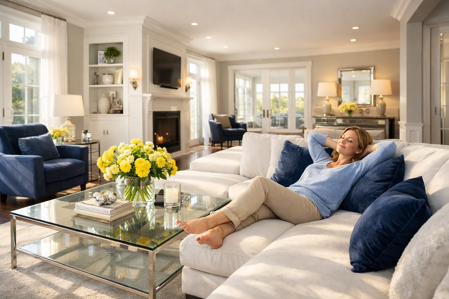 A clean Waltham home after a deep cleaning MA Spring Cleaning Ninja Strike for ultimate stress relief.