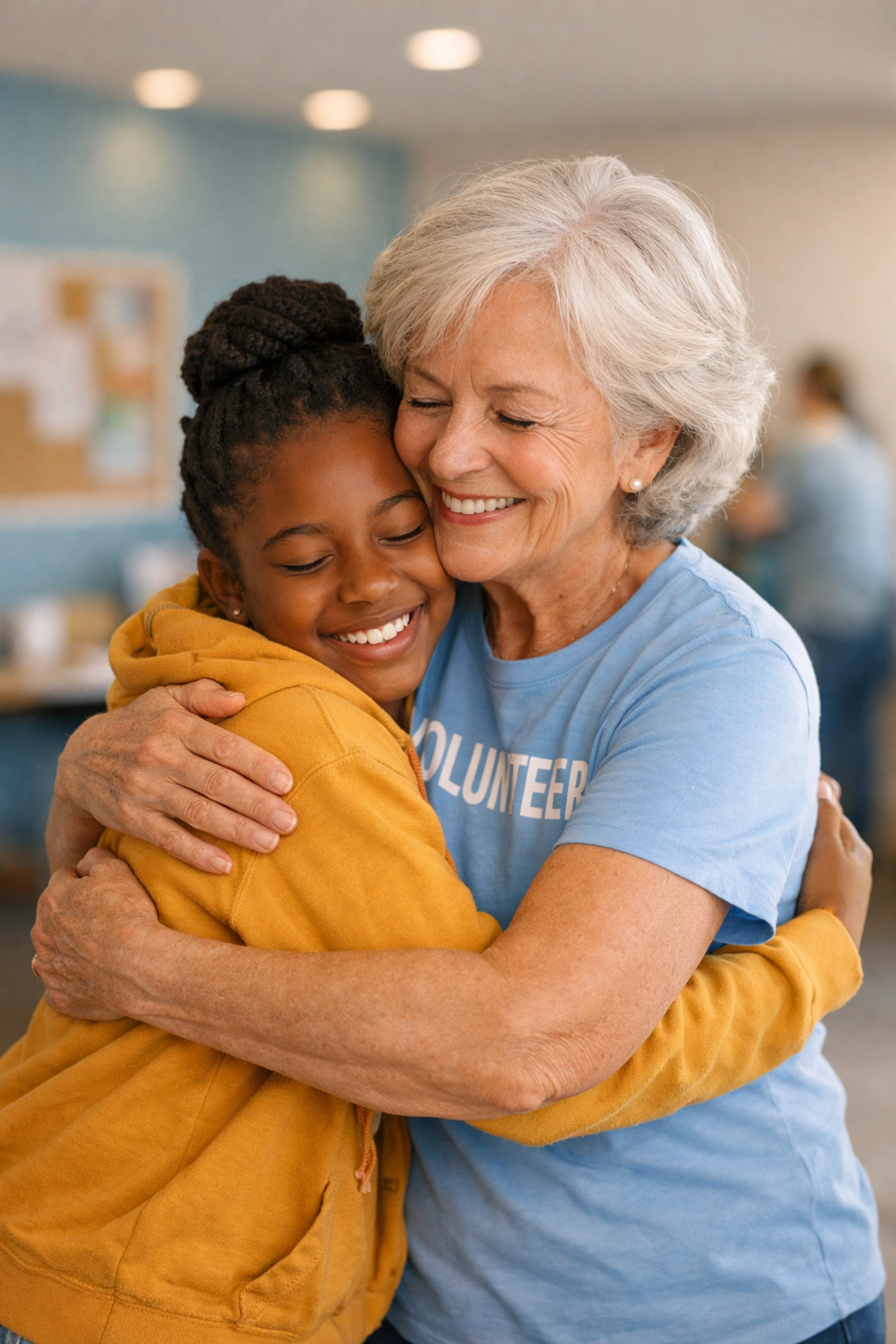 Nonprofit volunteer showing personal connection and mission engagement