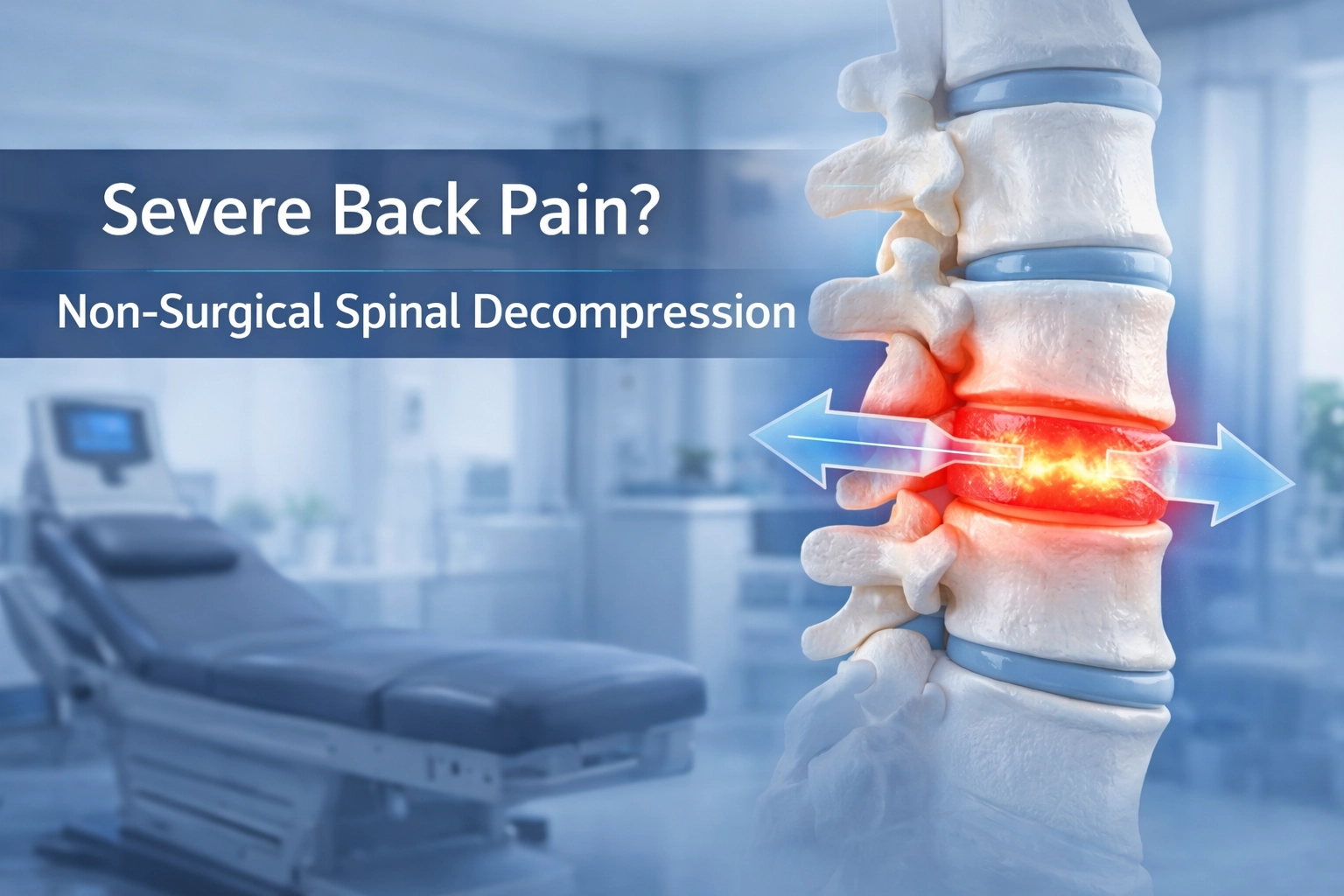 [HERO] Struggling with Severe Back Pain? 5 Things You Should Know About Non-Surgical Spinal Decompression